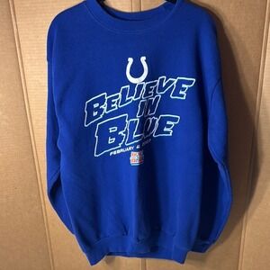 Colts believe in blue‎ sweater large
